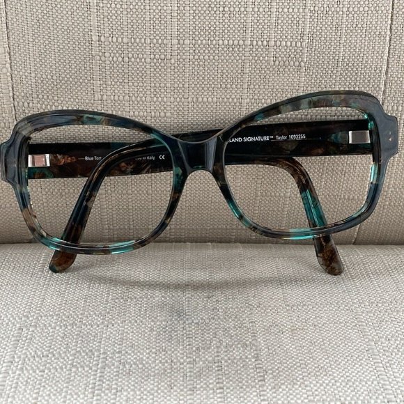 Kirkland Signature Eyeglasses Frame Blue Tortoise Glasses 55[]16 140 Made Italy - Picture 12 of 12